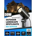 thumbnail image 7 of SUNVIE 30W Outdoor LED Spotlight 120V Waterproof Landscape Lights 3000LM Ultra Bright 3000K Warm White with 6ft Cord for Flag Pole Tree Yard Path Decor, 7 of 7