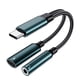 thumbnail image 2 of Adaptador convertidor de audio,Adaptador de auriculares USB tipo C para teléfonos inteligentes,USB C a USB C de 3,5 mm a conector de audio estéreo,Cable de audio Auricular Convertidor de, 2 of 9