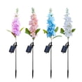 thumbnail image 1 of luces solares para decoración de jardín al aire libre,luces solares impermeables de delfinio mejoradas,luz solar de flores para patio, 1 of 6