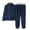 Blue, variant on KYAIGUO Family Flannel Matching Pajamas Long Sleeve Couple Pj Set Parent-Child Festival Party Sleepwear with Zipper for Baby Toddler Kids Mom Dad