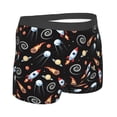 thumbnail image 4 of Uemuo Space Rocket Pattern Men's Boxer Briefs,Trunk Anti-Chafing,Comfortable, Durable, and Stylish Underwear-Small, 4 of 9