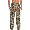 thumbnail image 3 of Vsdgher Skulls1 Print Mens Pajama Pants Sleep & Lounge Pants, PJ Bottoms With elastic waistb and Pockets, 3 of 8