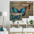 thumbnail image 5 of Design Art - Blue Vintage Butterfly, 5 of 5
