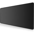 thumbnail image 1 of Large Gaming Mouse Pad with Stitched Edges, Extended Mousepad with Superior Micro-Weave Cloth, Non-Slip Base, Water Resist Keyboard Pad, Desk Mat for Gamer, Office & Home, 31.5 x 11.8 in, Black, 1 of 6