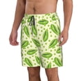 thumbnail image 2 of Balery Green Peas Traje de Baño Estilo Hawaiano para Hombre, Shorts de Secado Rápido con Bolsillos-XX-Large, 2 of 6