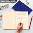 thumbnail image 5 of Haosy Deep Blue Sparkling and Shining Notebooks 1-subject Journal 60 Sheets A5 College Ruled Paper Detachable Ring 8.3"x5.7", 5 of 8