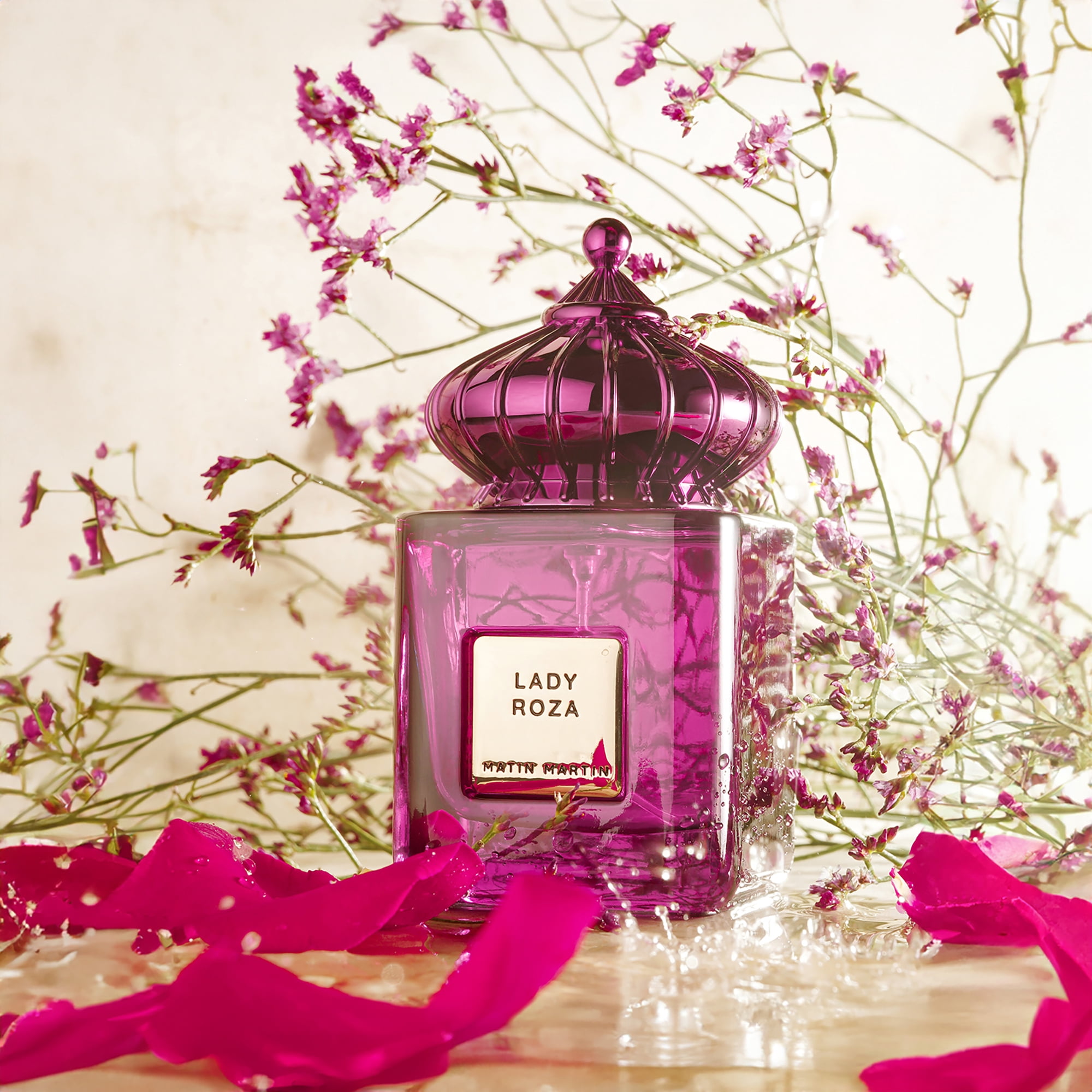 Matin Martin Lady Roza - Arabian Perfume for Women - Floral Womens Perfume with Rose, Cedar and Cashmeran Notes - Long-Lasting Travel Perfume - 3.4 oz