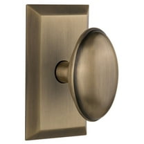 Nostalgic Warehouse Stuhom_Sd_Nk Homestead Solid Brass Single Dummy Door Knob - Brass