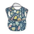 thumbnail image 2 of Susaid Underwater Creature Print Bibs for Babies Toddlers Adjustable Waterproof Free Soft Durable Bibs for eating with Large Pocket Food Catcher, 2 of 8