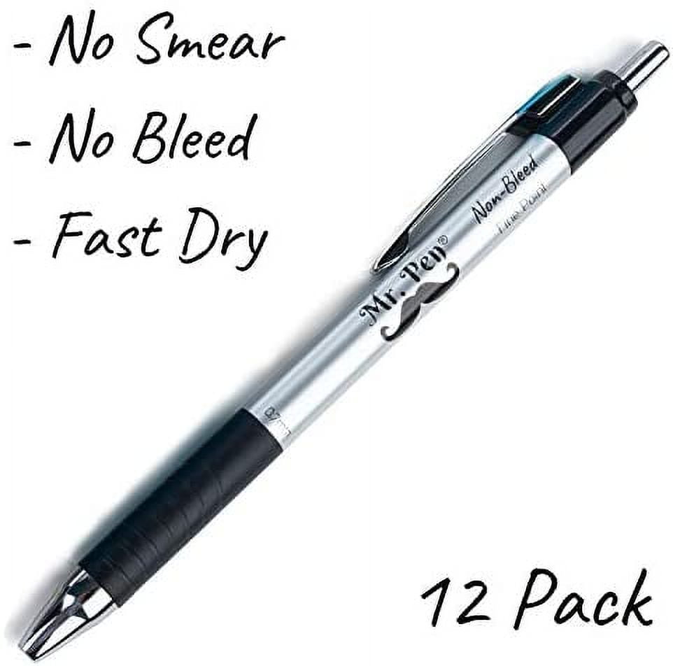 Mr. Pen- Pens, Black Pens, 12 Pack, Fast Dry, No Smear Pens, Bible