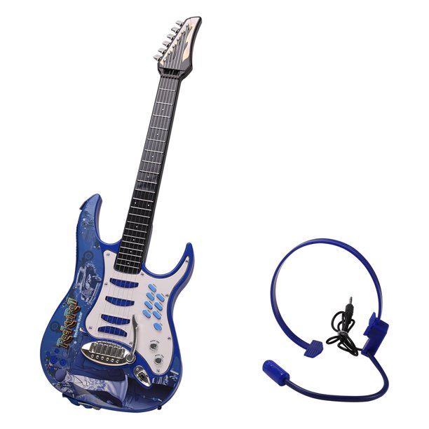 6 Strings Electric Guitar Musical Instrument Early Educational Toy with