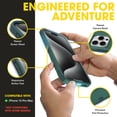 thumbnail image 4 of OtterBox iPhone 15 Pro Max Commuter Series Case - MagSafe Edition - Thin & Tough, Pocket-Friendly, with Port Protection - Green, 4 of 9