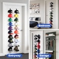 thumbnail image 5 of Hat Rack for Door - Two-Way Hanging Caps with Display Hooks and Hanger, Hat Organizer for Baseball Caps, Over the Door Hat Storage Organizer for Bedroom, Entrance or Garage Doors - 1 Pack, 5 of 7