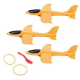 thumbnail image 1 of Paquete de 3 juguetes educativos para niños y padres, modelos de aviones interactivos, planeadores de catapulta voladores de EPP naranja, 1 of 8