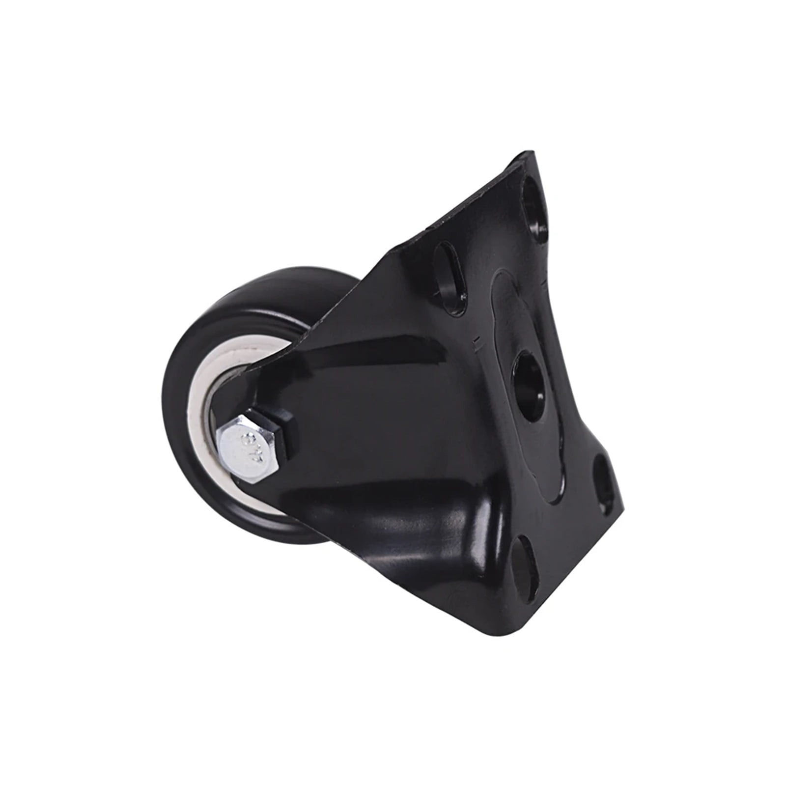 4Pcs 1.6 Inch Dia Heavy Duty 200KG Black Polyurethane Fixed Castor Wheels Trolley Furniture Caster ,Reliable