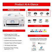 Canon MegaTank PIXMA G4280 Printer, Scanner, Copier Multi-Function, Wireless Color Inkjet Home Office Use