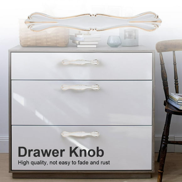 White Cabinet Handles, Cupboard Knobs, Aluminum Alloy Drawer Pulls, American Modern Design, Great Helper to Pull Out Furniture