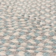 thumbnail image 4 of Super Area Rugs Tri-Color Braided Cotton Farmhouse Rug Teal,White,Gray Rectangle 2' X 3' 2' x 3' Indoor Rectangle, 4 of 5
