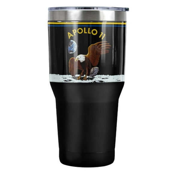 NASA Apollo The Eagle Has Landed Stainless Steel Tumbler 30 oz Coffee Travel Cup, Vacuum Insulated & Double Wall with Leakproof Sliding Lid | Great for Hot Drinks and Cold Beverages