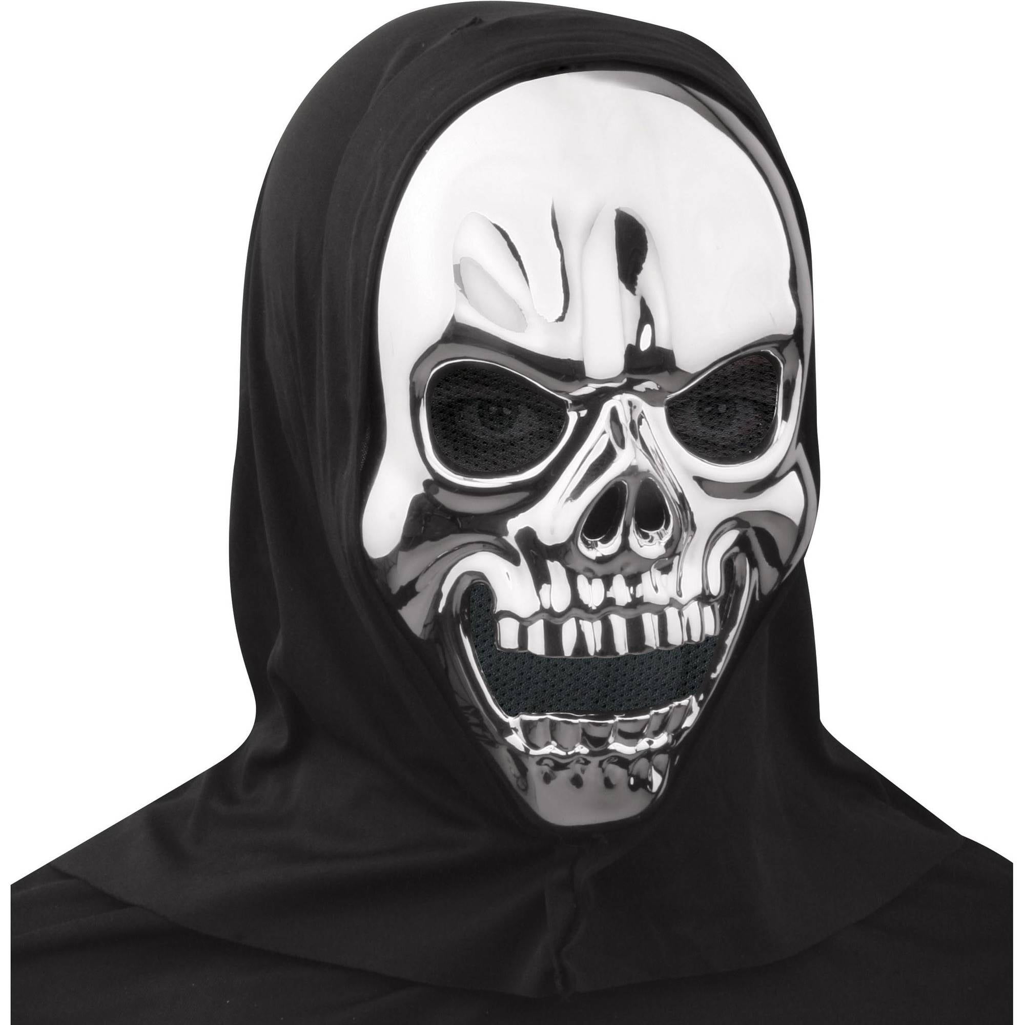 Metallic Silver Skull  Mask  Halloween  Accessory Walmart com