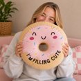thumbnail image 3 of Jumbo Donut Plush Funny Character, Soft Collectible Stuffed Plush Toy, 12M+, 3 of 4