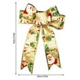 20cm Painted Gold Christmas Bow Hanging Christmas Decorations Christmas house-decor-welcome-to-our-wooden-hanging-sign-interchangeable-fruit