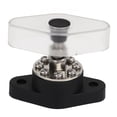 thumbnail image 1 of Bus Bar Junction Post, Universal High Strength 3/8in 180A Maximum Current Power Distribution Block Rust Proof Heavy Duty Brass with Transparent Cover for Ships, 1 of 7