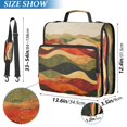 thumbnail image 2 of FORMRS Zipper Binder with Shoulder Strap 2-inch Ring 500 Sheet Capacity File Bag, Abstract Desert Pattern, 2 of 5