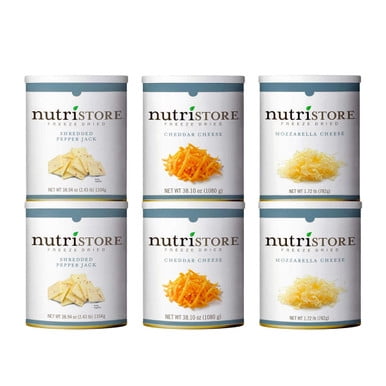 Nutristore Freeze Dried Cheese Variety 6 Cans