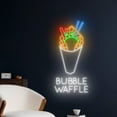 thumbnail image 2 of Handmadetneonsign Bubble Waffle Neon Sign, Bubble Waffle Neon Led Art Decor, Cake Bakery Wall Decor, 2 of 4