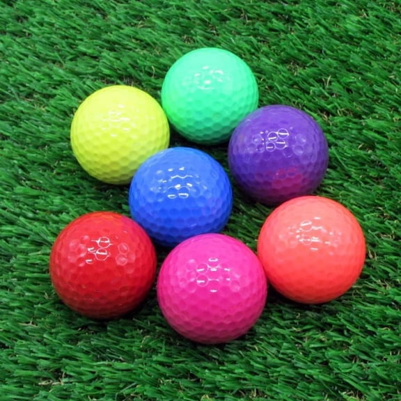 Colored Golf Balls 8pcs Practice Mini Balls for Golf,Novelty Bright Miniature Ball Fun Set for All Golfer Indoor&Outdoor Putting