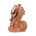 thumbnail image 3 of Estatua de caballito de mar de cerámica, artesanía de estilo europeo, adorno de mesa. Oro rosa, 3 of 9