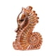 thumbnail image 3 of Escultura de caballito de mar, pisapapeles de cerámica, figurita decorativa, regalo de cumpleaños Oro rosa, 3 of 9