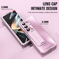 thumbnail image 3 of Dteck Case for Samsung Galaxy Z Fold 6,Luxury Case Built-in Front Screen Protector Shockproof Stand Cover for Galaxy Z Fold 6 5G,Pink, 3 of 7