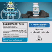 Magnesium Complex Triple Blend of Glycinate Malate and Citrate