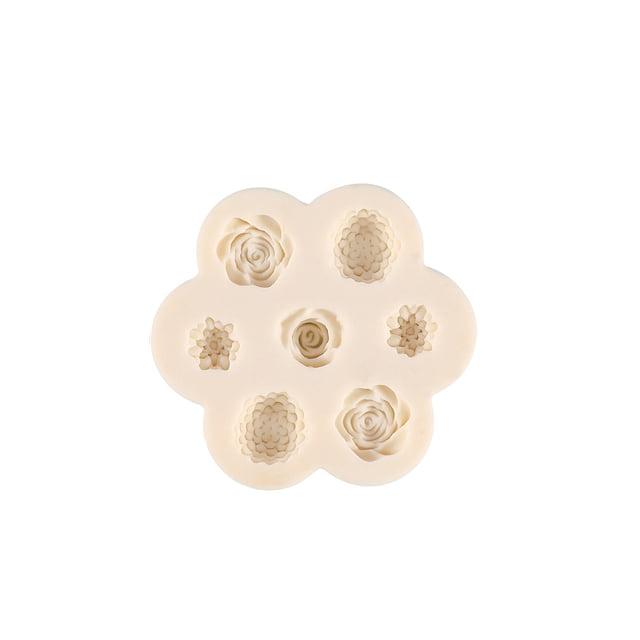 Bearachild Accesorios de molde de silicona rosa, herramientas de decoración de pasteles simples universales, moldes de Chocolate, utensilios para Artesanía