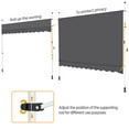 thumbnail image 6 of Renwick Manual 118″ L Retractable Awning with Adjustable Angle & Height, Dark Gray, 6 of 6