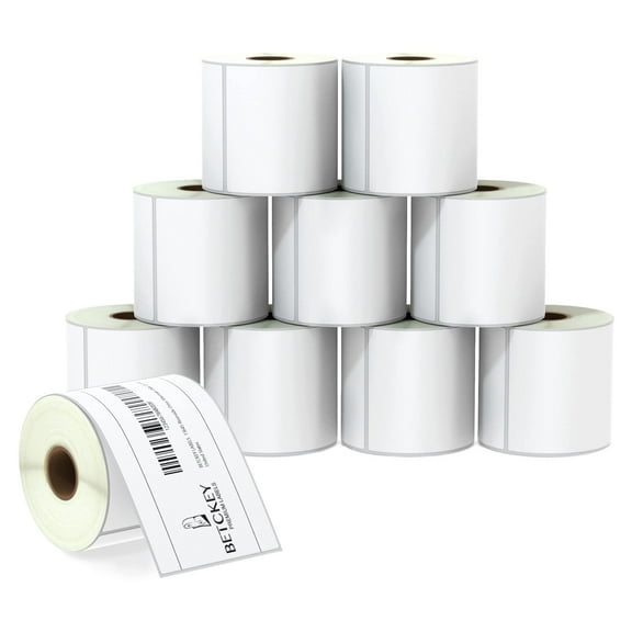 3" x 5" (76 mm x 127 mm) Multipurpose & Large Shipping Labels Compatible with Zebra & Rollo Label Printer,Premium Adhesive & Perforated [10 Rolls, 3500 Labels]