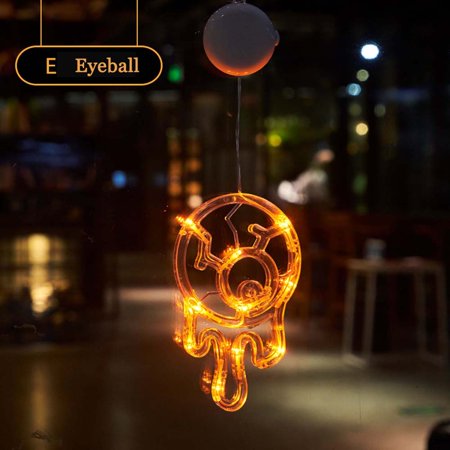 

Halloween Decorations Halloween Window Lights with Suction Cup Battery Operated Indoor Lights for Halloween Window Decorations