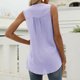 thumbnail image 4 of Tops casuales sexys sin mangas con cuello en V de verano para mujer, camisetas sin mangas con estampado regular Fridja  gh7013, 4 of 9