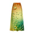 thumbnail image 5 of Hot days, bold styles SMihono Leisure 2025 Beer Oktoberfest Skirts for Women Fall Comfy Side Bandage Skirt Elastic High Waist A Line Flowy Maxi Skirt Multicolor 12, 5 of 5