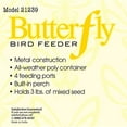 thumbnail image 2 of Heath Mfg Co P-Butterfly Bird Feeder- Silver 3 Lb. Cap, 2 of 2
