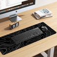 thumbnail image 2 of Mouse Pad Impermeable Mapa Topográfico 800x300x3mm Eo Safe Imports Negro, 2 of 5