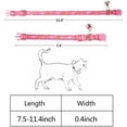 thumbnail image 2 of TEAMD 3 Pack Cat Collar Breakaway Kitten Collar with Bell Moon Star and Fish Bone Pattern Cat Collars Glow in Dark Adjustable from 7.5-11.4In, 2 of 6