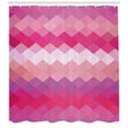 thumbnail image 3 of Ambesonne Hot Pink Shower Curtain, Classic Simple Modern, 69"Wx70"L, Pink Peach Fuchsia, 3 of 3