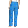 thumbnail image 3 of Naloa Colorful Snake Print Women’s Ultra-Soft Comfy Pajama Lounge Pants with Pockets & Drawstring, 3 of 8