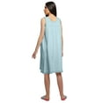 thumbnail image 4 of Moomaya WoMen's Solid A-Line Sleeveless Nightdress Cotton Sleepwear Gown, 4 of 6