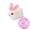 A-Pink, variant on Automatic Rolling Cat Toy with Bunny Figure Inside, Interactive Moving Ball for Indoor Cats Exercise, Self Play Entertainer, Fun Pet Gift for Cat Lover