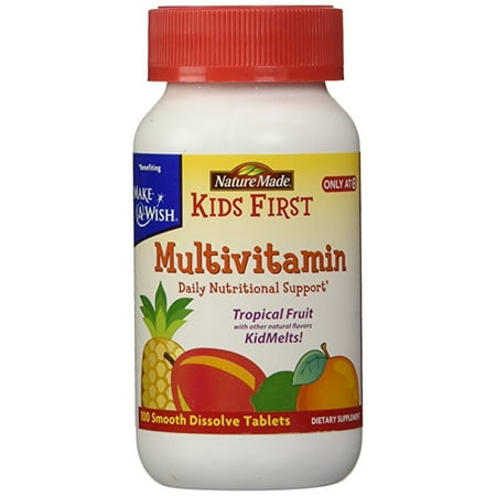 UPC 031604024291 product image for Nature Made KIDS FIRST Multivitamin KidMelts Tropical Fruit Flavor 100 Smooth Di | upcitemdb.com