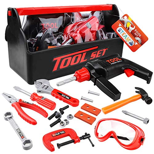 Steam Life Kids Tool Set For Toddlers Age 3 4 5 6 7 Year Old Boy Toys